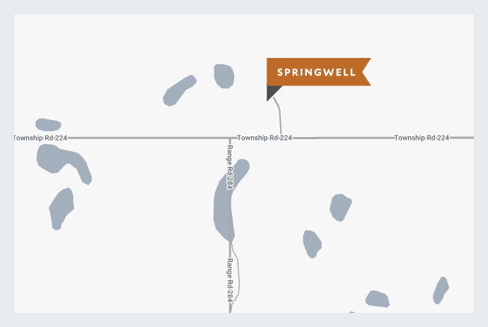 Map illustration of Springwell