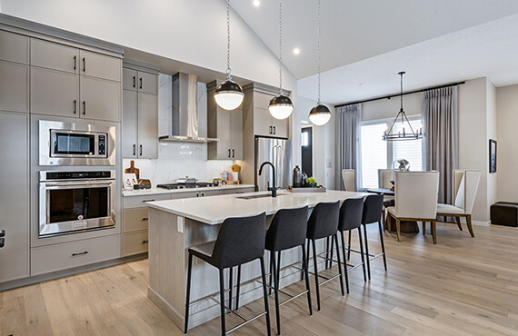 Kitchen of a Mahogany Bungalow Villa show home